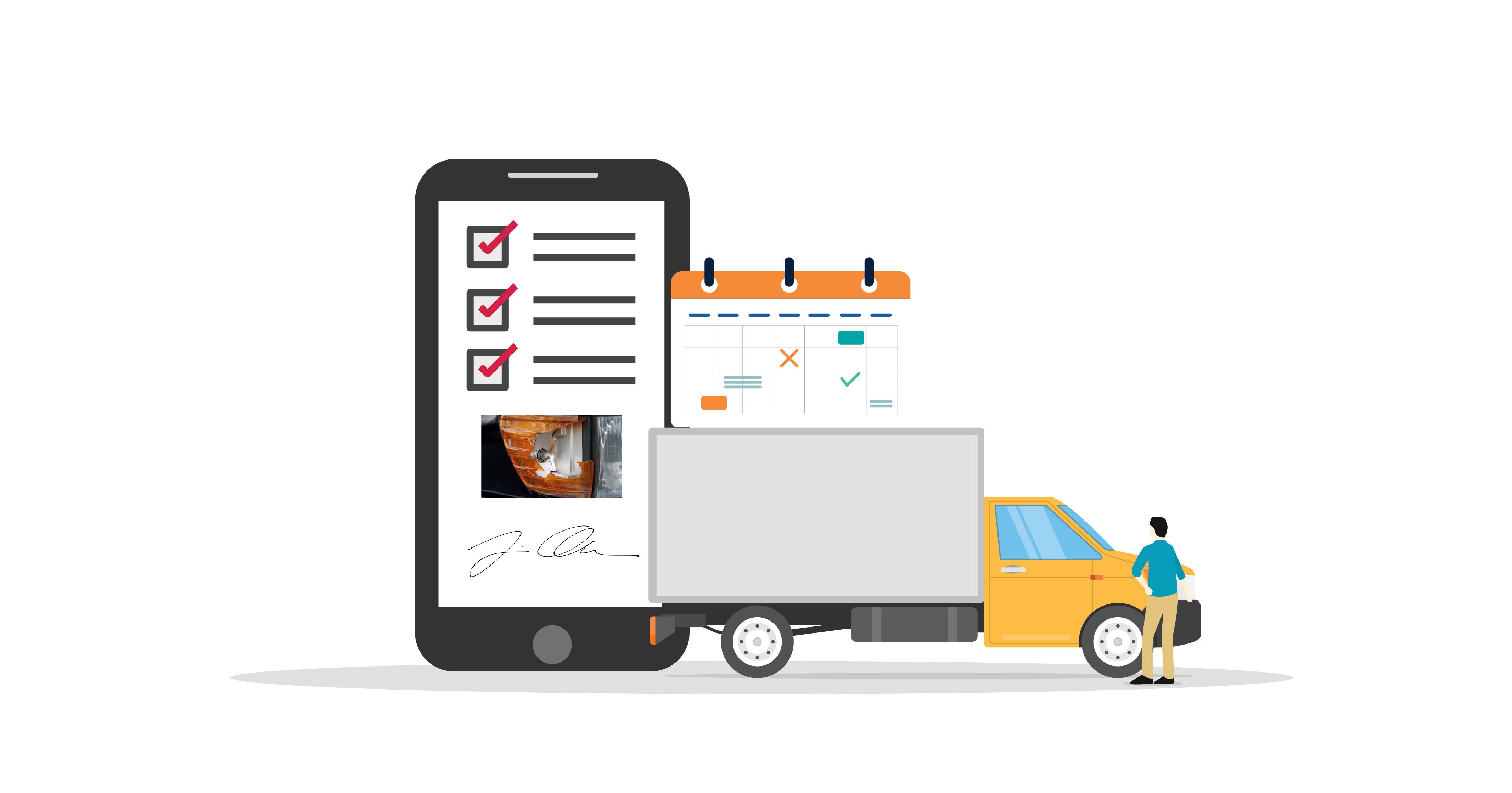 vehicle inspection reports with Kizeo Forms