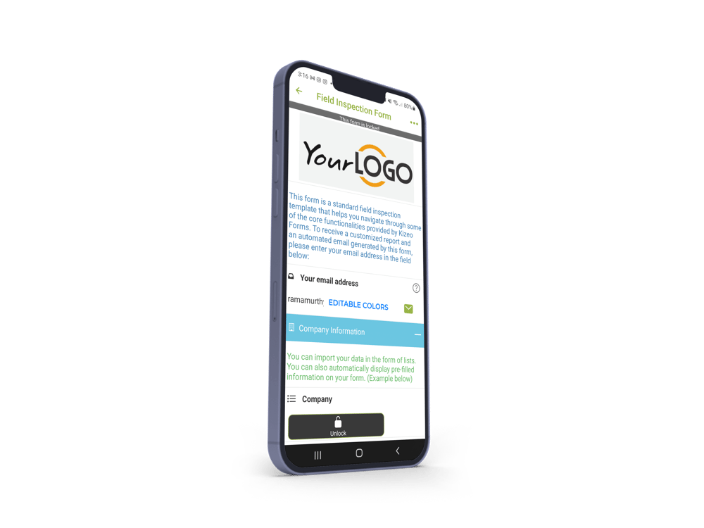 Kizeo forms mobile app